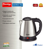 Prestige Electric Kettle - 1500watts, Steel PKOSS (1.5Ltr), Black