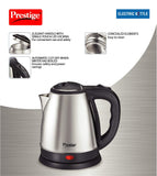 Prestige Electric Kettle - 1500watts, Steel PKOSS (1.5Ltr), Black