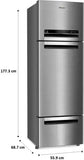 Whirlpool 260 L Frost Free Triple Door Refrigerator  (Magnum Steel, FP 283D Protton Roy alpha Steel (N) 20812