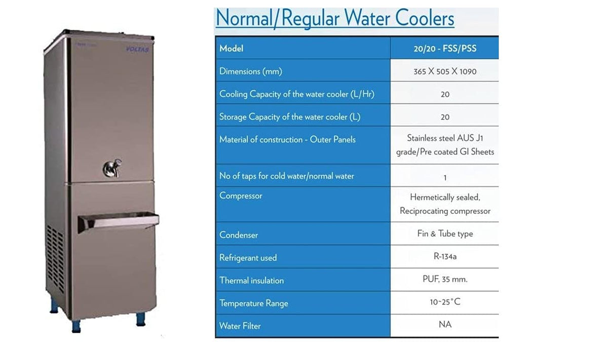 Voltas water best sale cooler price