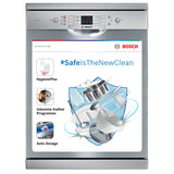 Bosch 13 Place Settings Dishwasher (SMS66GI01I, Silver Inox)