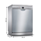 Bosch 13 Place Settings Dishwasher (SMS66GI01I, Silver Inox)