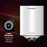 Crompton Acenza 25L Storage Water Heater (Geyser) with Superior Glassline Coating