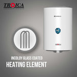 Havells Troica 25 Litre Storage Water Heater | Metal Body, Glass Coated Tank