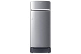 Samsung 215 L, 4 Star, Digital Inverter, Direct-Cool Single Door Refrigerator (RR23H2H34S8/HL, Silver, Elegant Inox, Base Stand Drawer, Single Touch Defrost, 2026 Model)