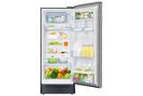 Samsung 215 L, 4 Star, Digital Inverter, Direct-Cool Single Door Refrigerator (RR23H2H34S8/HL, Silver, Elegant Inox, Base Stand Drawer, Single Touch Defrost, 2026 Model)
