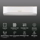 O GENERAL Buta 1.5 Ton 3 Star Split AC ( Copper Condenser, ASGA18BUTA-B)