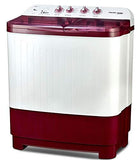 Voltas Beko 8kg Semi-Automatic Top Loading Washing Machine (WTT80DGRT, Burgundy)