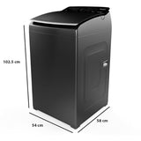 Whirlpool 8 KG 5 Star Fully Automatic Top Load Washing Machine | In-Built Heater | Soft Closing Lid | Hard Water Wash (360° BloomWash Pro, Graphite) , 31688