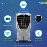 Symphony Winter 80XL i Desert Air Cooler for Home with Powerful Fan, Honeycomb Pads, i-Pure Technology and Low Power Consumption (80L, White)
