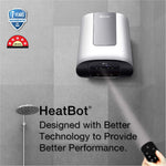AO Smith HeatBot-SZS-015-DG- SILVER Storage 15 Liter Vertical Digital Display Remote Controlled Water Heater 5*