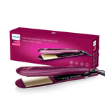 PHILIPS Kerashine Titanium Wide Plate Straightener With SilkProtect Technology, Teal BHS738/00 
