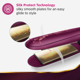 PHILIPS Kerashine Titanium Wide Plate Straightener With SilkProtect Technology, Teal BHS738/00