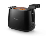 Philips Daily Collection  600-Watt 2 in 1 Toaster and Grill (Black) HD2583/90