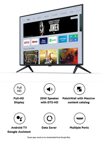 Mi 100 cm (40 Inches) Full HD Android Smart LED TV 4A (Black) 