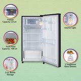 LG 190L 2 Star Direct-Cool Single Door Refrigerator (GL-B199OBPC, Blue Plumeria, Fast Ice Making, 2022 Model)