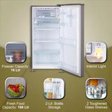 LG 185 L Direct Cool Single Door 1 Star Refrigerator with Moist 'N' Fresh  (Dim Grey, GL-B199RGXB)