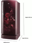 LG 201 L Direct Cool Single Door 5 Star Refrigerator  (GL-B211HSED)