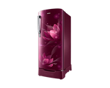 Samsung 183 L 2 Star Single Door Refrigerator (RR20C2812R8/HL, Scarlet Red 2023 Model)