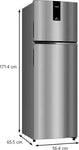 Whirlpool 231 L  2 Star Frost Free Double Door Refrigerator  (Magnum Steel, IF INV ELT DF278 Magnum Steel(2S)-TL) 21878