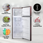 LG 242 L Frost Free Double Door 2 Star Refrigerator  (Scarlet Euphoria, GL-N292BSEY)