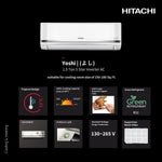Hitachi 1.5 Ton 5 Star Inverter Split AC R32-RAS.V518PCAISH
