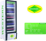 Western SRC 380-GL Visi Cooler Single and Glass Door, Commercial Refrigerator (380 L, Black)