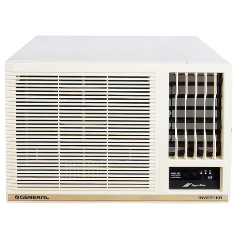 OGeneral CHAA Series 1.5 Ton 5 Star Window AC with Super Wave Technology,Anti Bacterial Filter (2023 Model Copper AXGB18CHAA-B, White) 