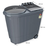 Whirlpool 9 Kg 5 Star Ace XL Semi-Automatic Top Loading Washing Machine (ACE XL 9, Graphite Grey, 3D Scrub Technology) 30328