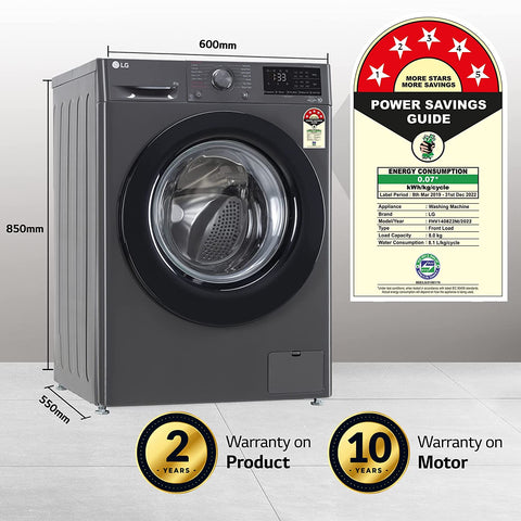 LG 9 kg Fully Automatic Front Load Washing Machine with In-built