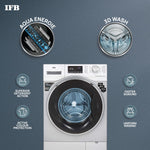 IFB 8 Kg 5 Star Front Load Washing Machine 2X Power Steam (SENATOR WSS 8014, Silver, In-built Heater, 4 years Comprehensive Warranty)