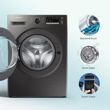 Samsung 9 kg, 5 Star, Digital Inverter Motor, Fully-Automatic Front Load Washing Machine (WW90T4040CX1TL, Hygiene Steam, Inox)